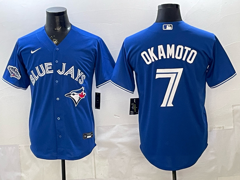 Men 2026 Toronto Blue Jays #7 Okamoto Blue Game Nike MLB Jersey 0410003
